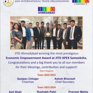 JITO Ahmedabad Chapter & Ladies Wing Achievements