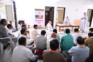 Visit to Preksha Vishwabharti & blessings from Acharyashri Mahashramanji